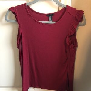 Forever 21 Long sleeve Shoulder Cut Out Top